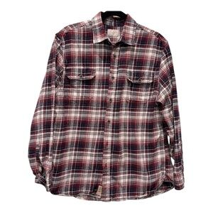 Jachs Men’s Large Red plaid flannel button down